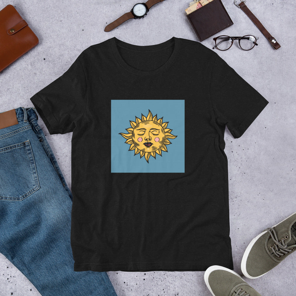 Sleeping Sun Tee Shirt (Black or Blue)